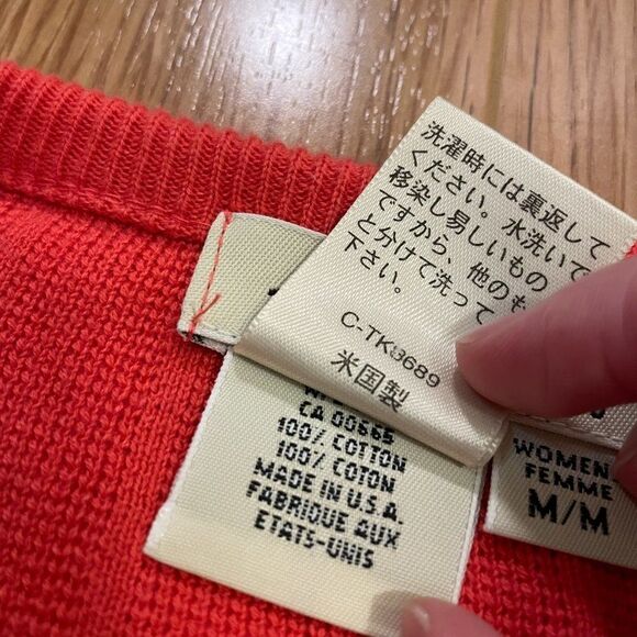 NWOT Eddie Bauer Knit Sweater Zip-Up in Pink - M - Picture 7 of 10